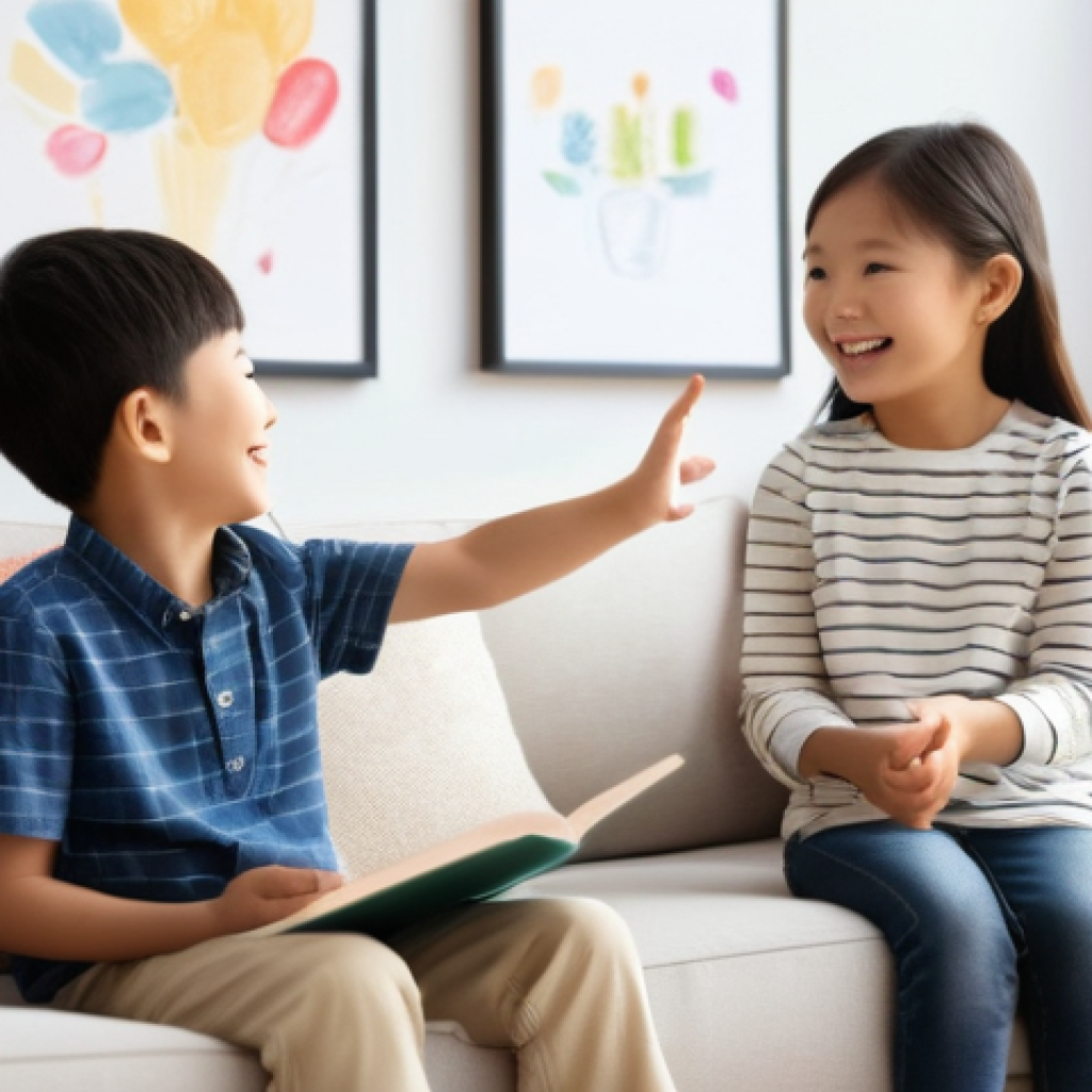 어린이 발표 훈련 - **Prompt 1: A confident child giving a presentation with family support.**
    A bright and enthusia...