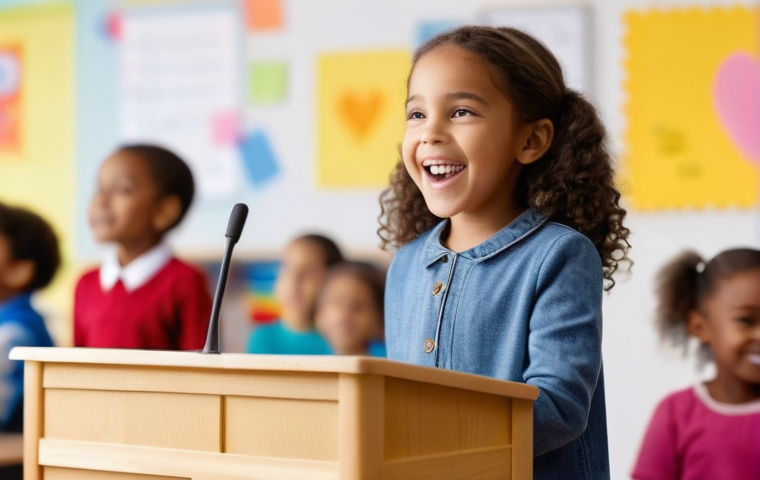 아동 리더십 훈련 - A diverse group of elementary school children (ages 8-12), including boys and girls, engaged in a co... 아동 리더십 훈련 - A diverse group of elementary school children (ages 8-12), including boys and girls, engaged in a co...